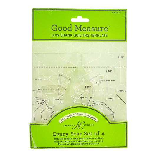 Good Measure- Low Shank Quilting Template- Every Star Set of 4