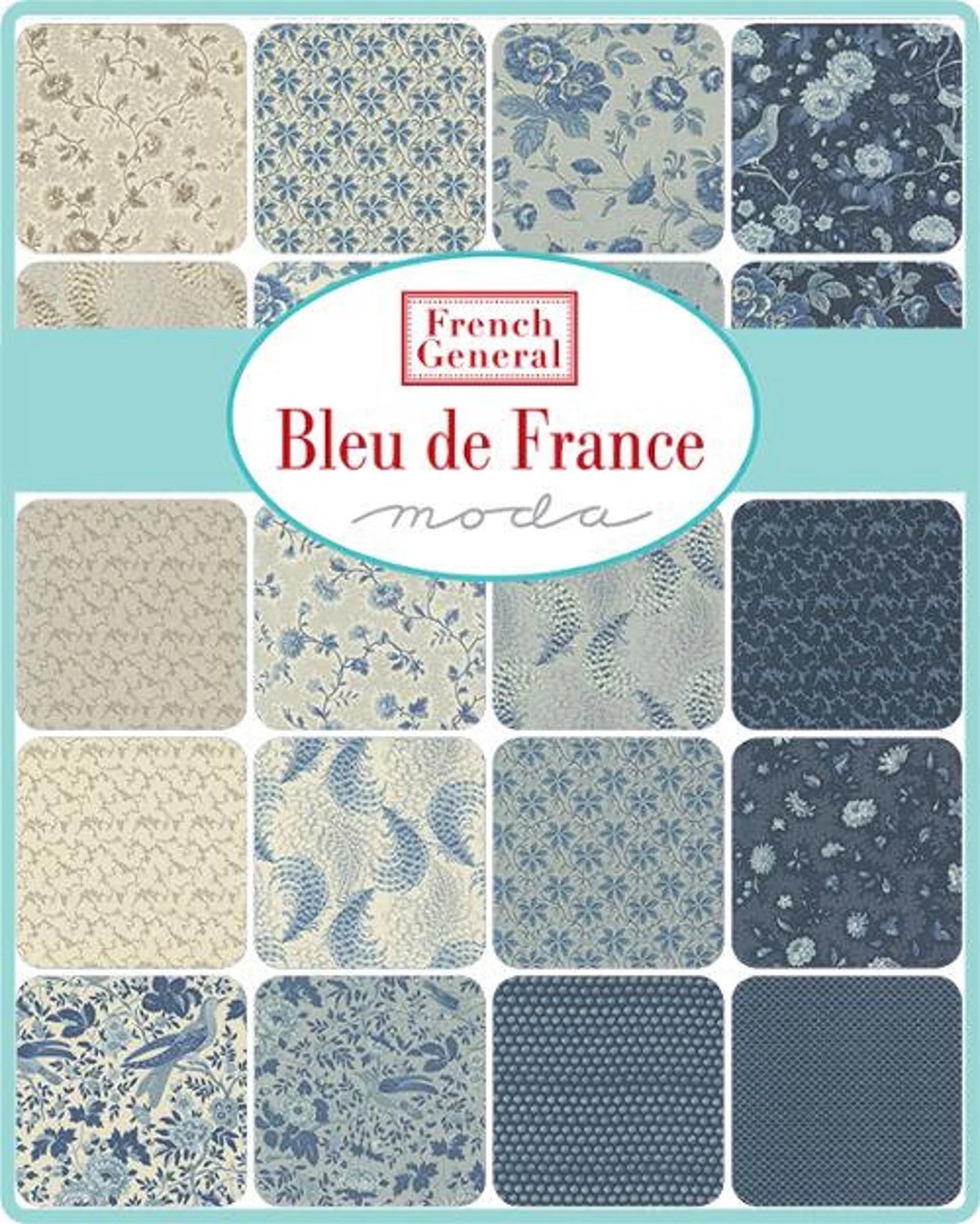 Bleu De France Mini Charm Pack